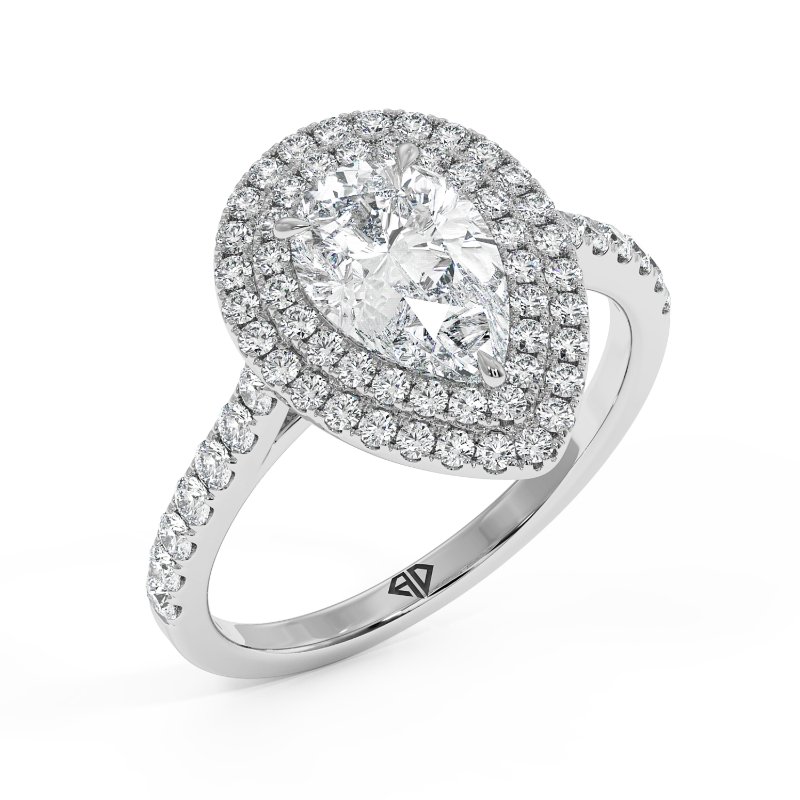 18K White Gold Eva Engagement Ring
