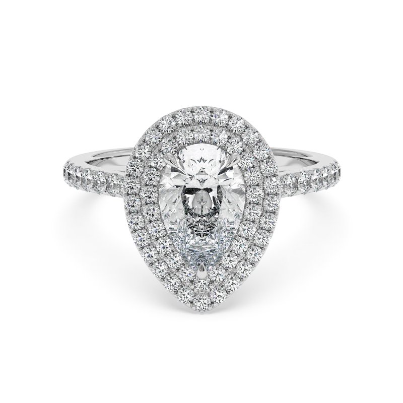 18K White Gold Eva Engagement Ring