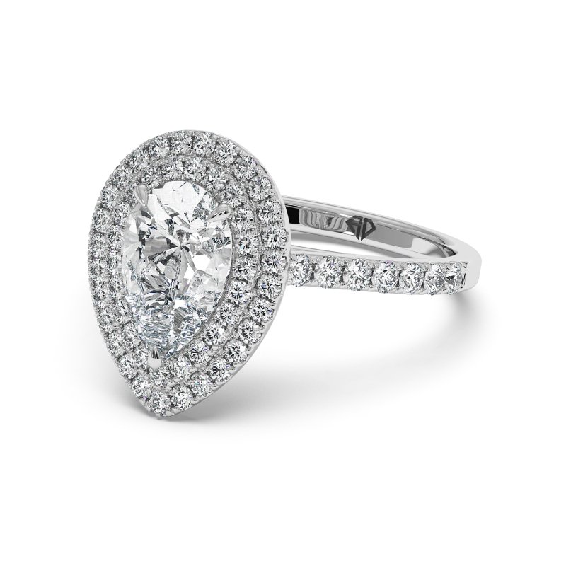 18K White Gold Eva Engagement Ring