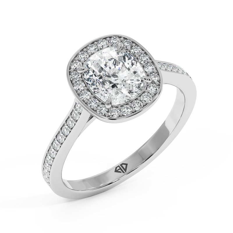 Platinum Lucia Engagement Ring