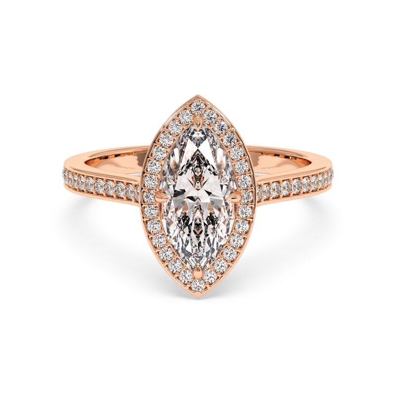 18K White Gold Lucia Engagement Ring