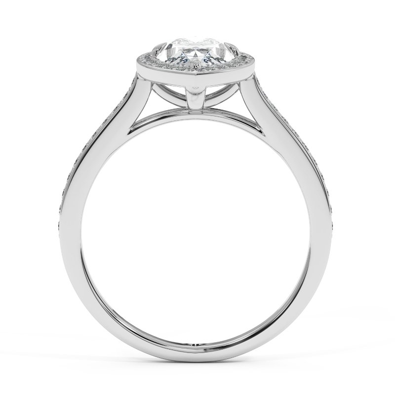18K White Gold Lucia Engagement Ring