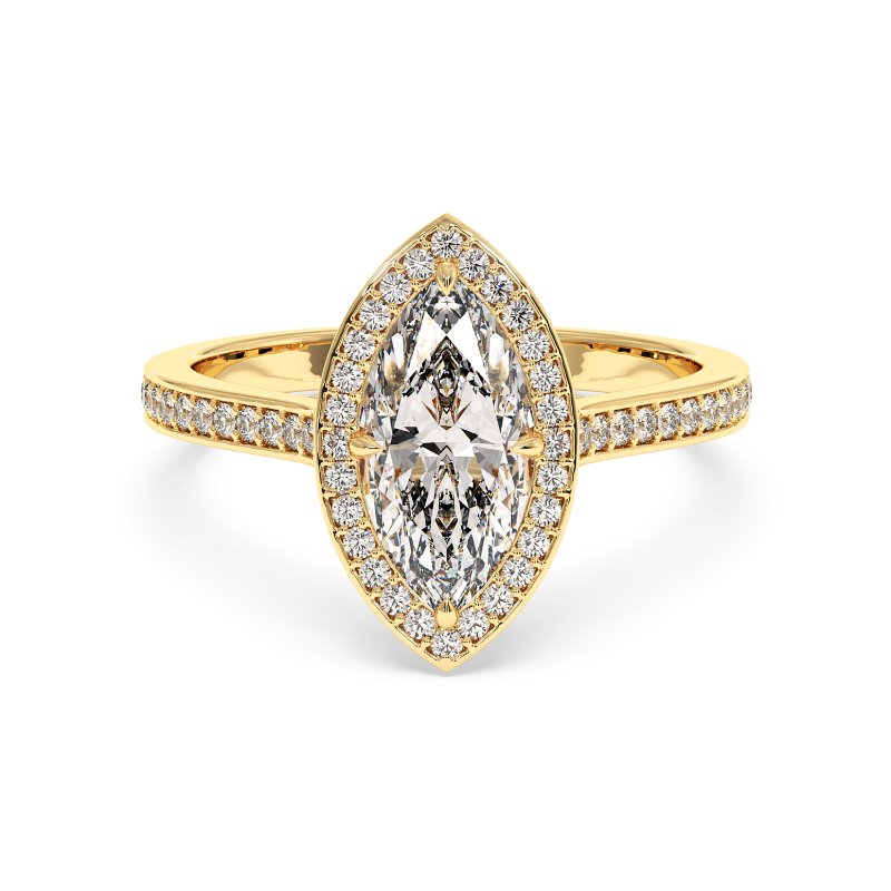 18K White Gold Lucia Engagement Ring