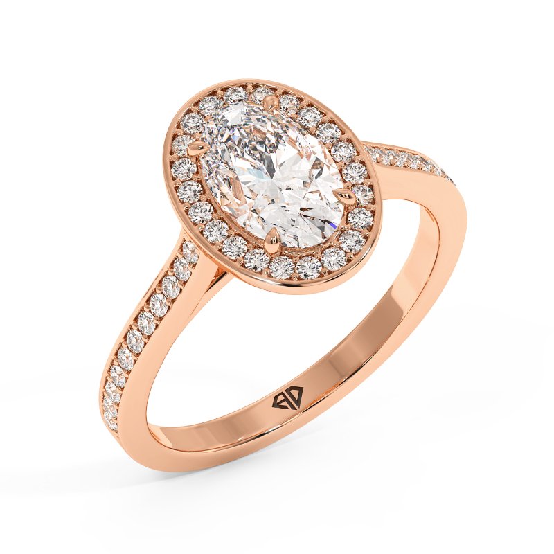 18K Rose Gold Lucia Engagement Ring