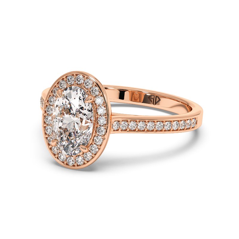 18K Rose Gold Lucia Engagement Ring