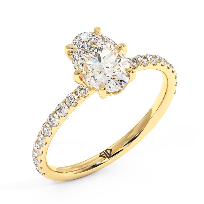 18K Yellow Gold Amira Engagement Ring