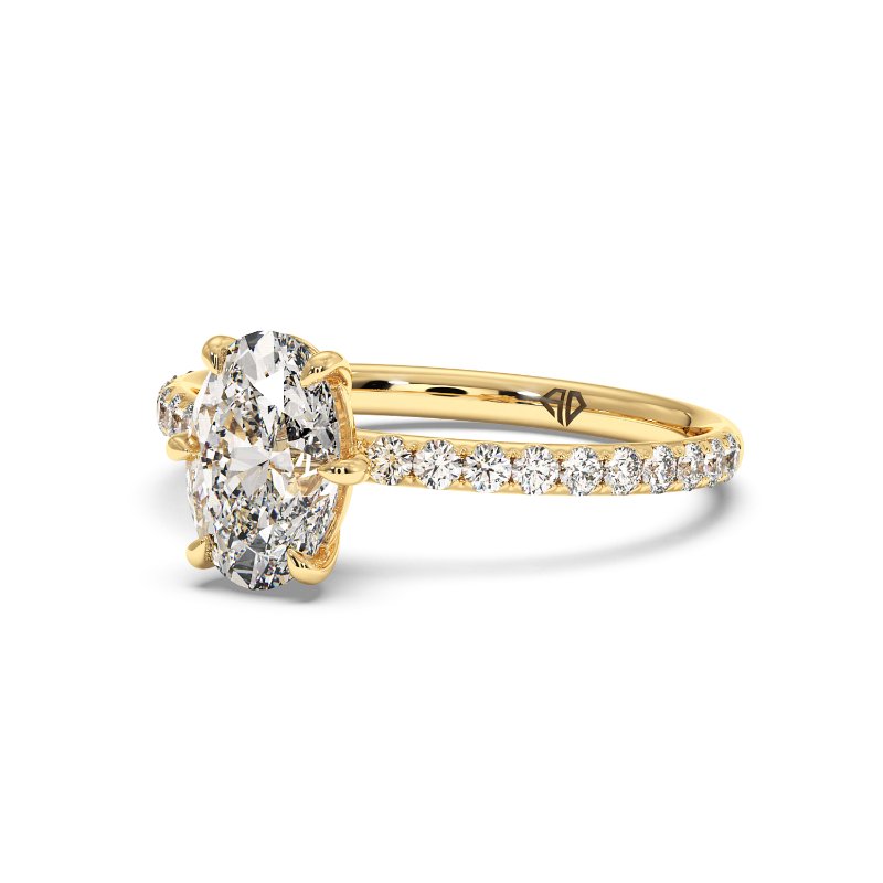 18K Yellow Gold Amira Engagement Ring