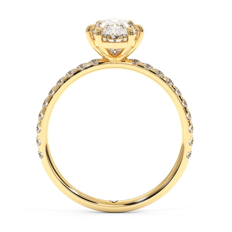 18K Yellow Gold Amira Engagement Ring