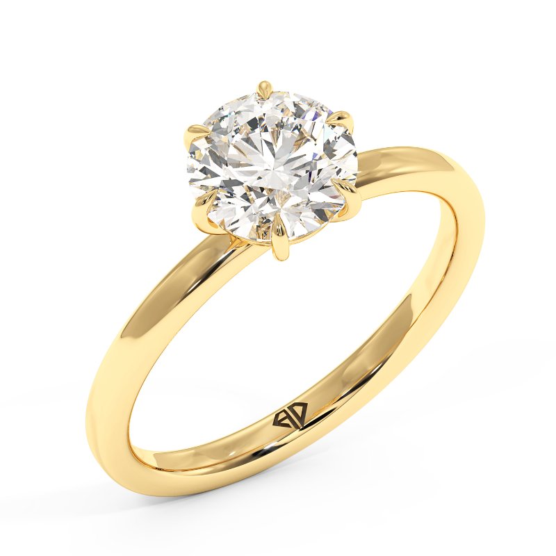 18K Yellow Gold Octavia Engagement Ring
