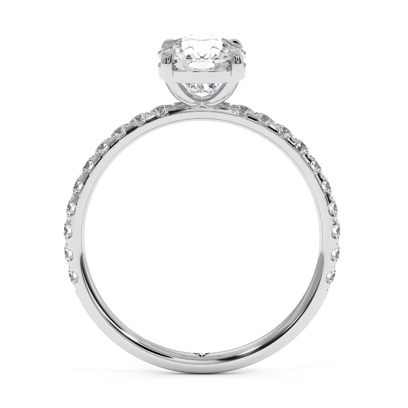 18K White Gold Auriella Engagement Ring