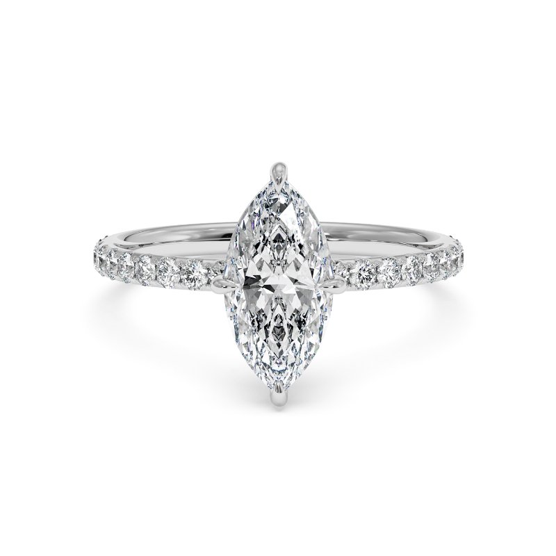 18K White Gold Auriella Engagement Ring