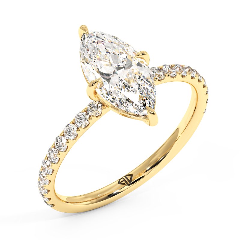18K Yellow Gold Auriella Engagement Ring