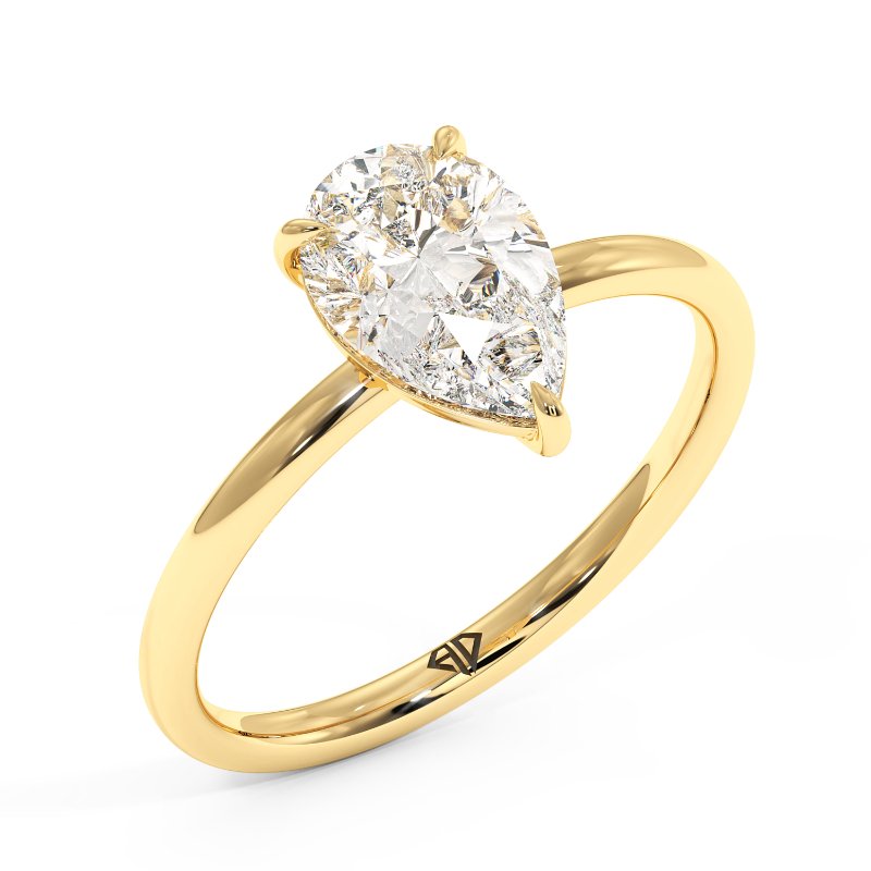 18K Yellow Gold Fiora Engagement Ring