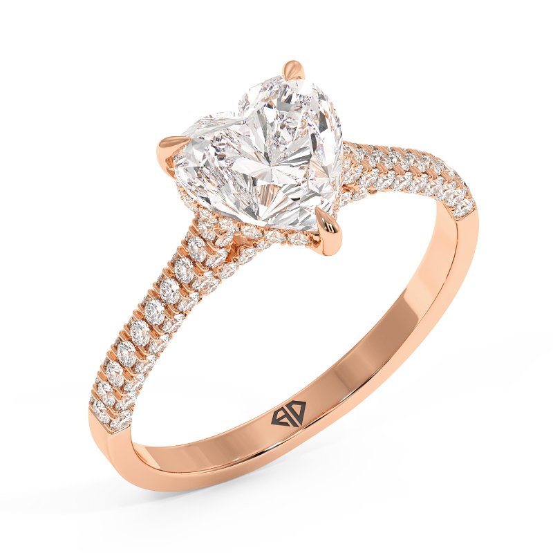 18K Rose Gold Thea Engagement Ring