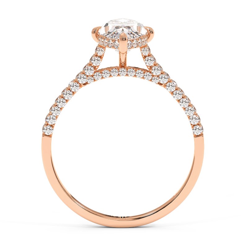 18K Rose Gold Thea Engagement Ring