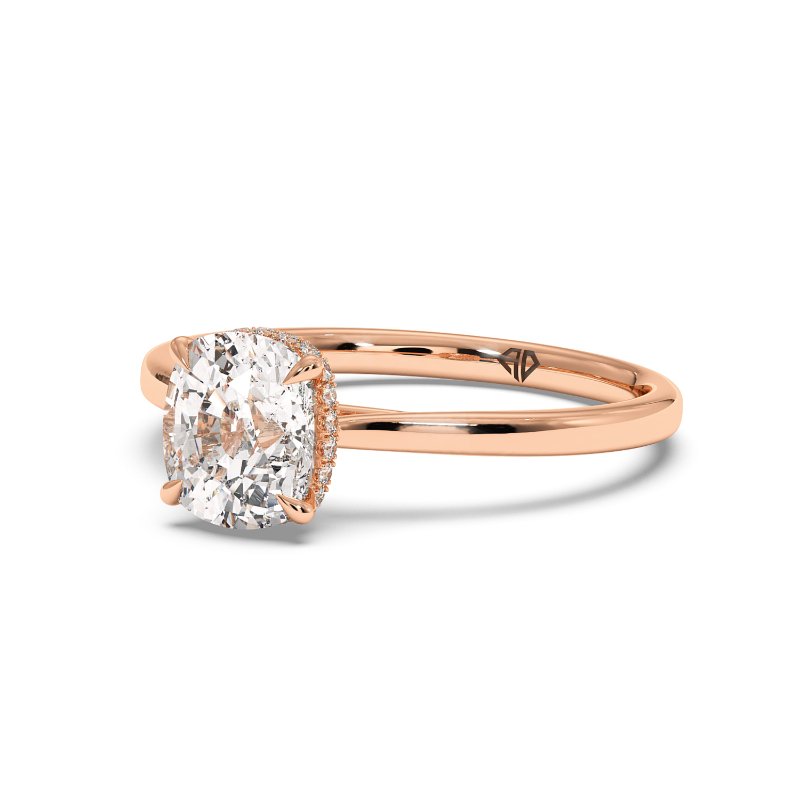 18K Rose Gold Aaliyah Engagement Ring