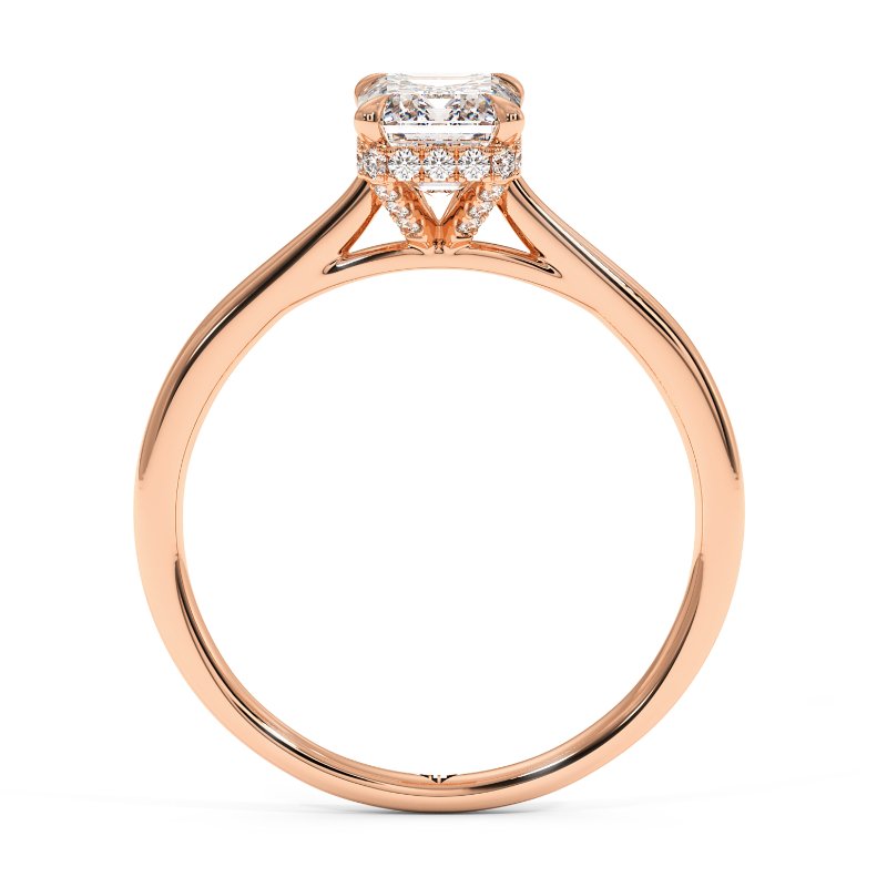 18K Rose Gold Aaliyah Engagement Ring