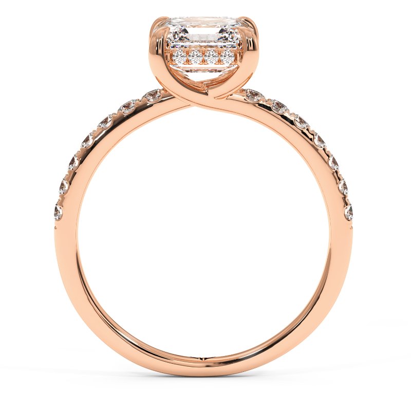 18K Rose Gold Yasmine Engagement Ring