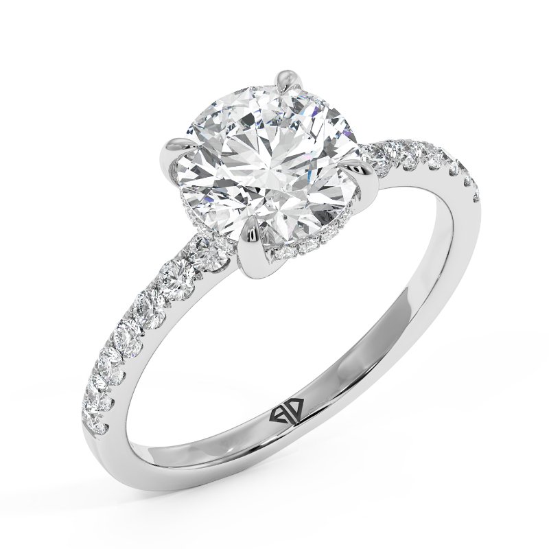 Platinum Yasmine Engagement Ring