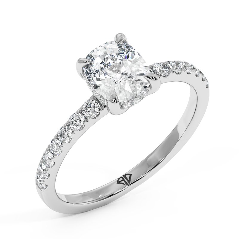 18K White Gold Yasmine Engagement Ring