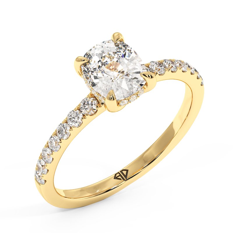 18K Yellow Gold Yasmine Engagement Ring