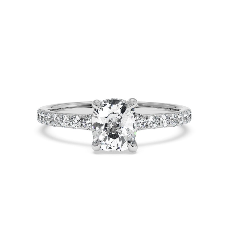 18K White Gold Yasmine Engagement Ring