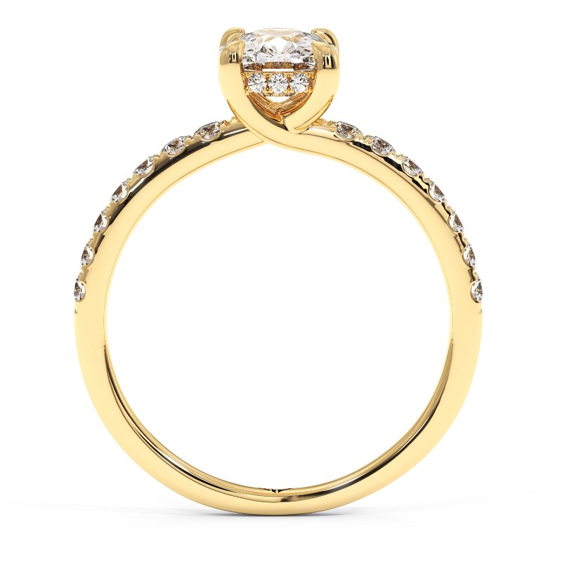 18K Yellow Gold Yasmine Engagement Ring