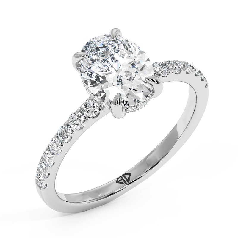 Platinum Yasmine Engagement Ring