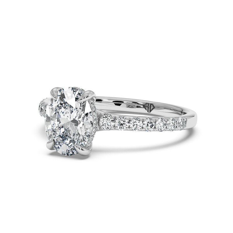 Platinum Yasmine Engagement Ring