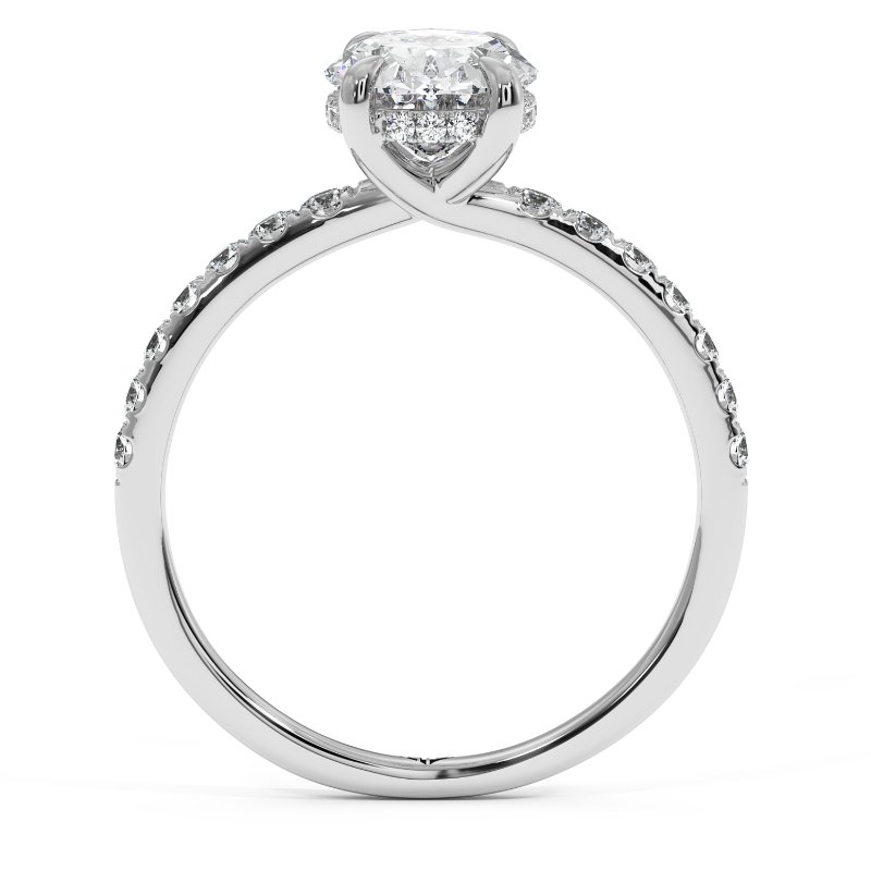 Platinum Yasmine Engagement Ring