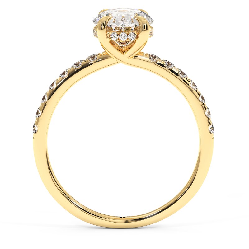 18K Yellow Gold Yasmine Engagement Ring