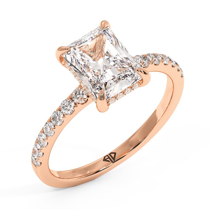 18K Rose Gold Yasmine Engagement Ring
