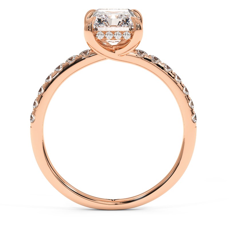 18K Rose Gold Yasmine Engagement Ring