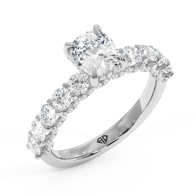 18K White Gold Elara Engagement Ring