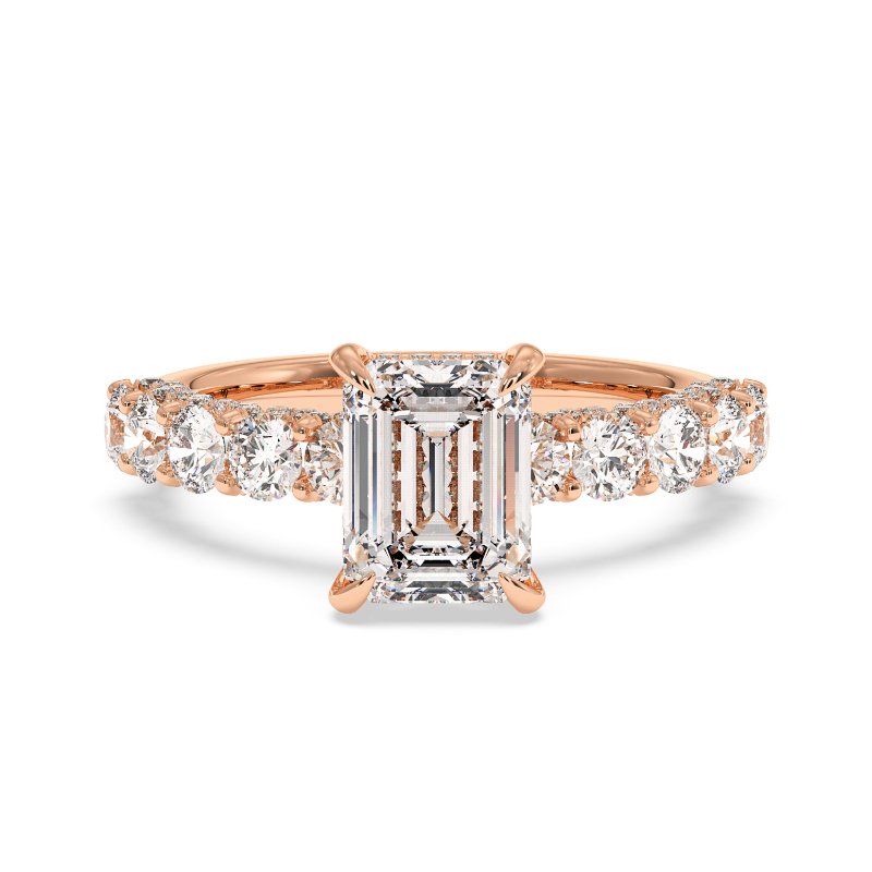 18K Rose Gold Elara Engagement Ring