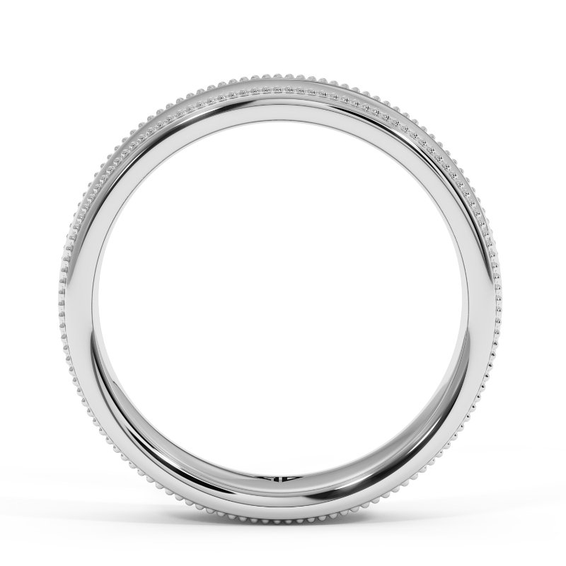 18K White Gold Uriah Wedding Band