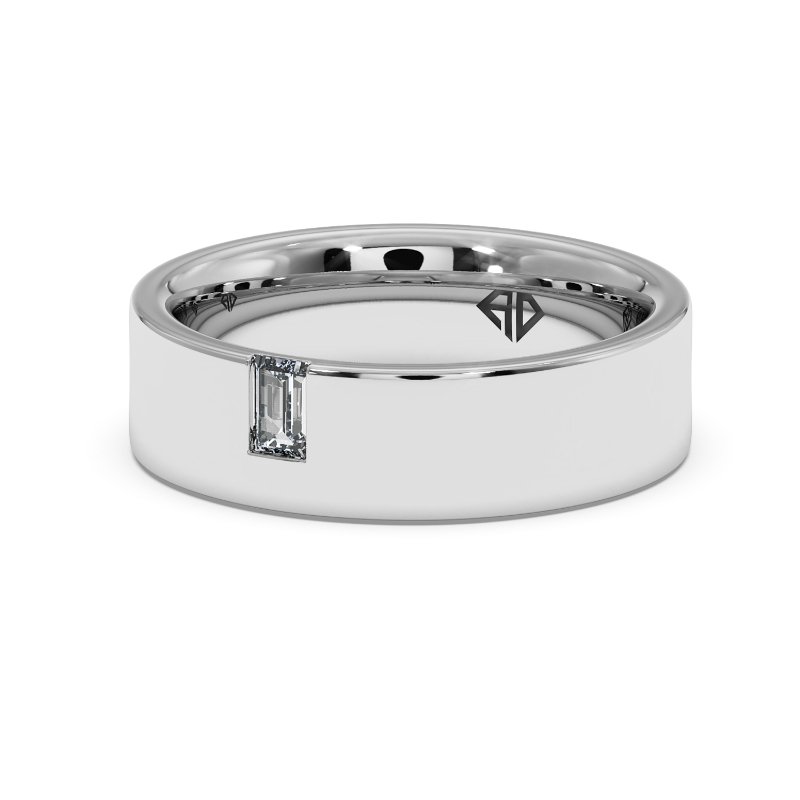Platinum Arslan Diamond Wedding Band
