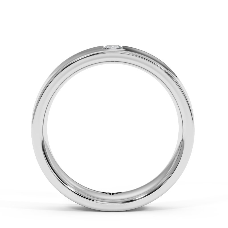 Platinum Arslan Diamond Wedding Band