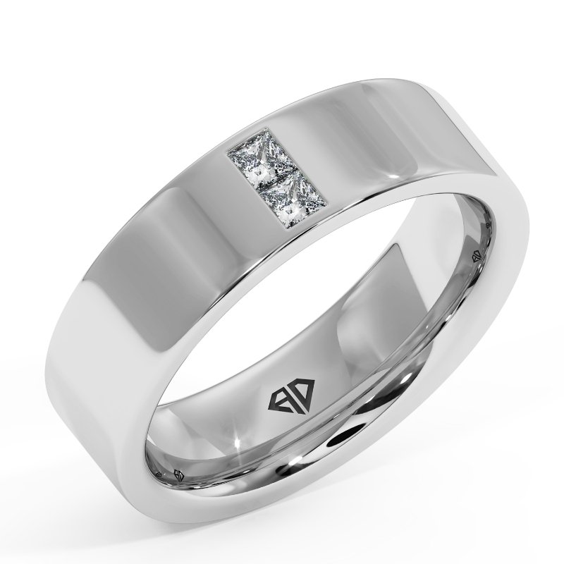 18K White Gold Ayan Diamond Wedding Band
