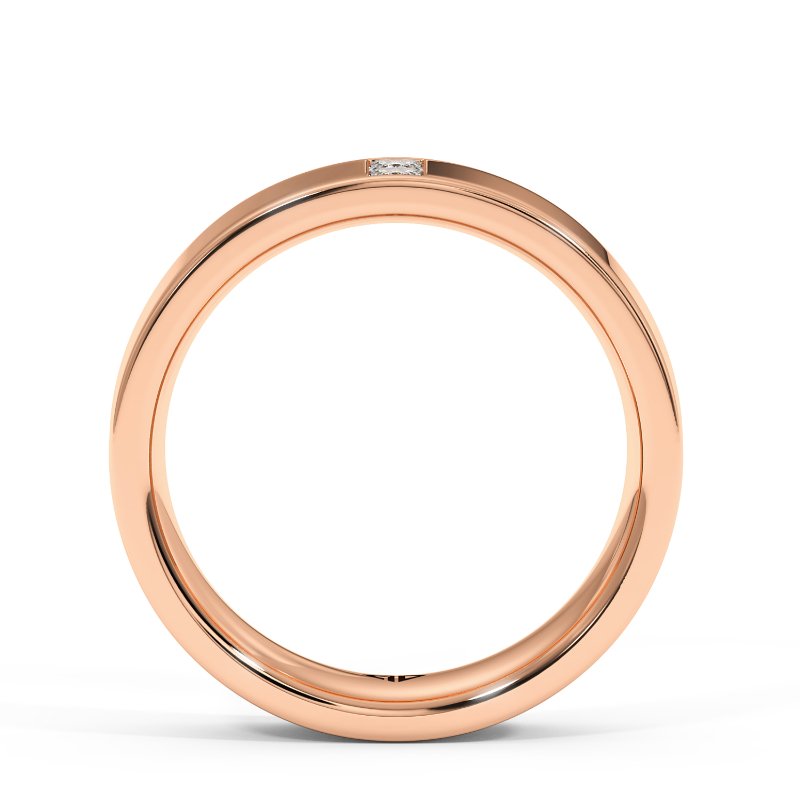 18K Rose Gold Ayan Diamond Wedding Band