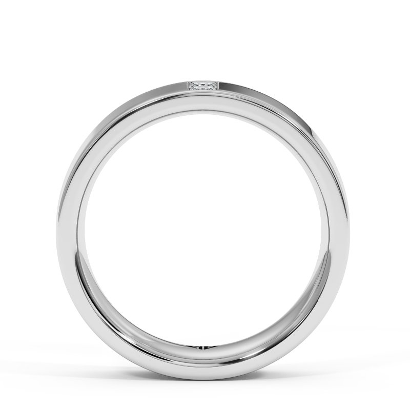 18K White Gold Ayan Diamond Wedding Band