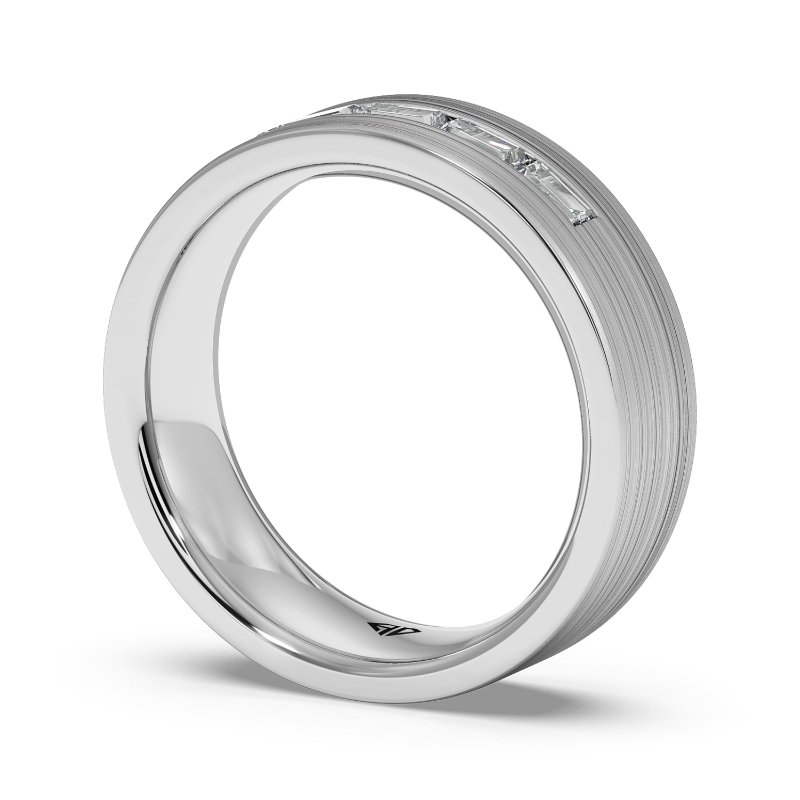 Platinum Lyle Diamond Wedding Band