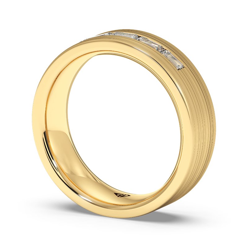 9K Yellow Gold Lyle Diamond Wedding Band