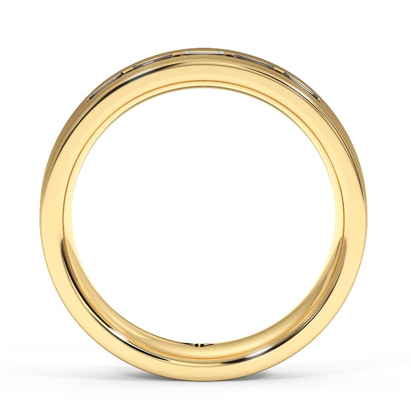 9K Yellow Gold Lyle Diamond Wedding Band