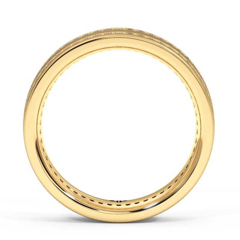 9K Yellow Gold Kai Diamond Wedding Band