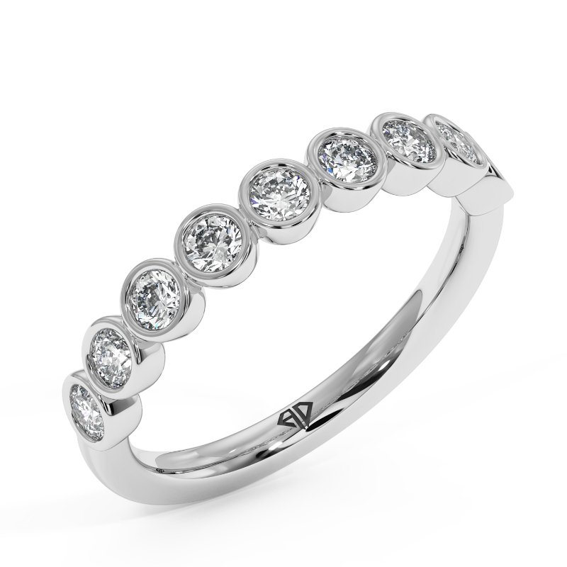 Platinum Caroline Eternity Band
