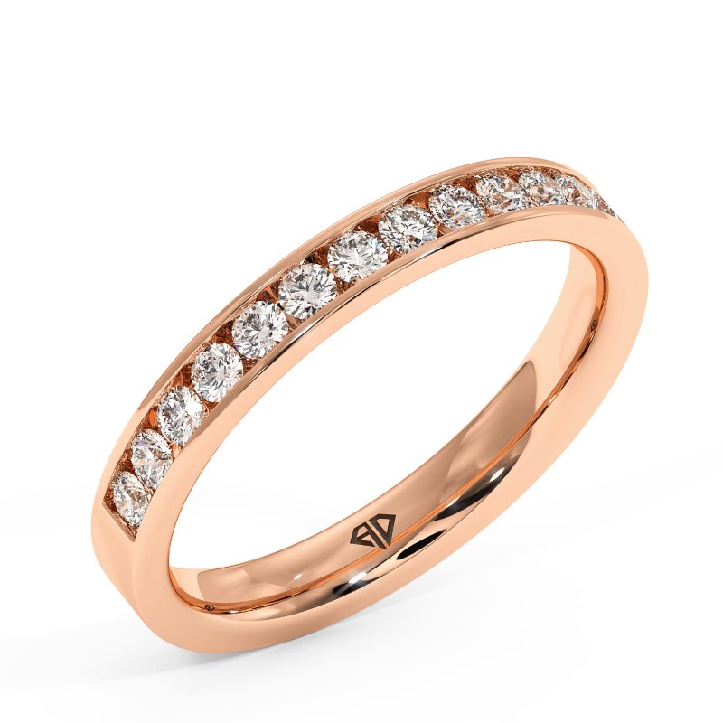 9K Rose Gold Liza Eternity Band