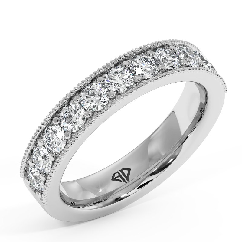 18K White Gold Luna Eternity Band