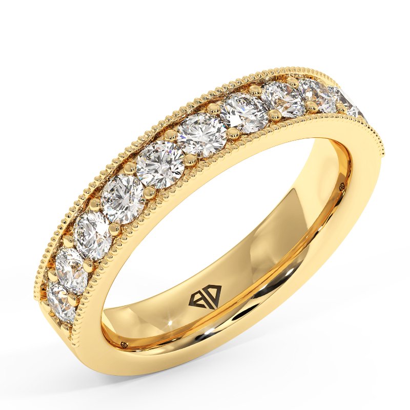 18K Yellow Gold Luna Eternity Band