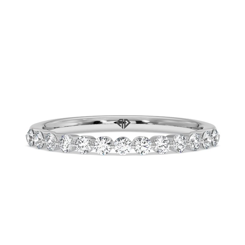 18K White Gold Zara Wedding Band